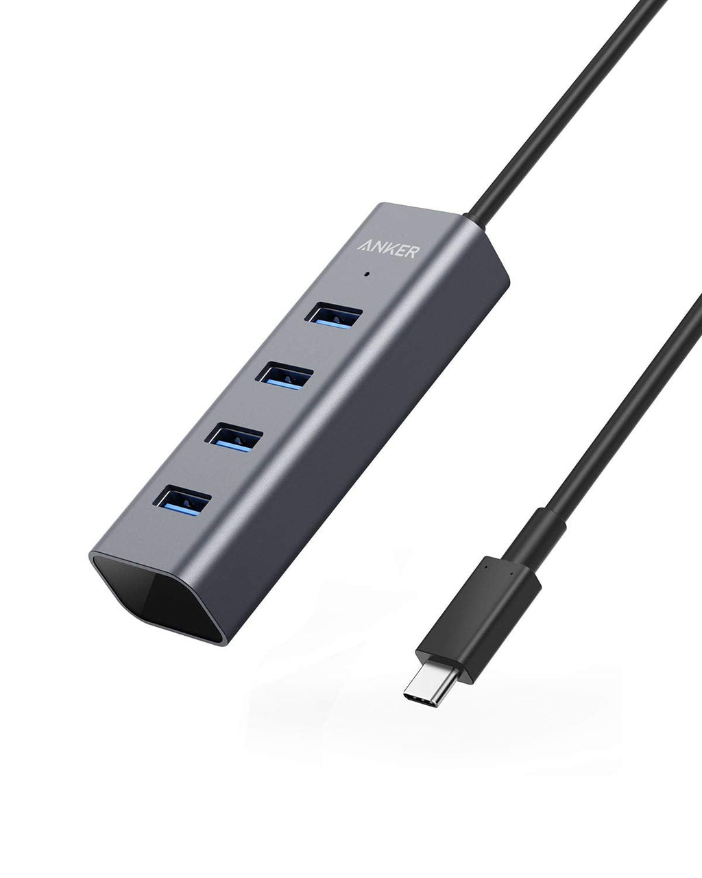 [Australia - AusPower] - Anker USB C Hub, Aluminum USB C Adapter with 4 USB 3.0 Ports, for MacBook Pro 2018/2017, ChromeBook, XPS, Galaxy S9/S8, and More 