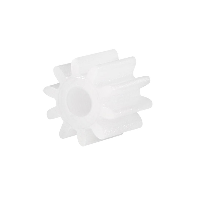 [Australia - AusPower] - uxcell 30pcs Plastic Gears White 10 Teeth Model 102A Reduction Gear Plastic Worm Gears for RC Car Robot 
