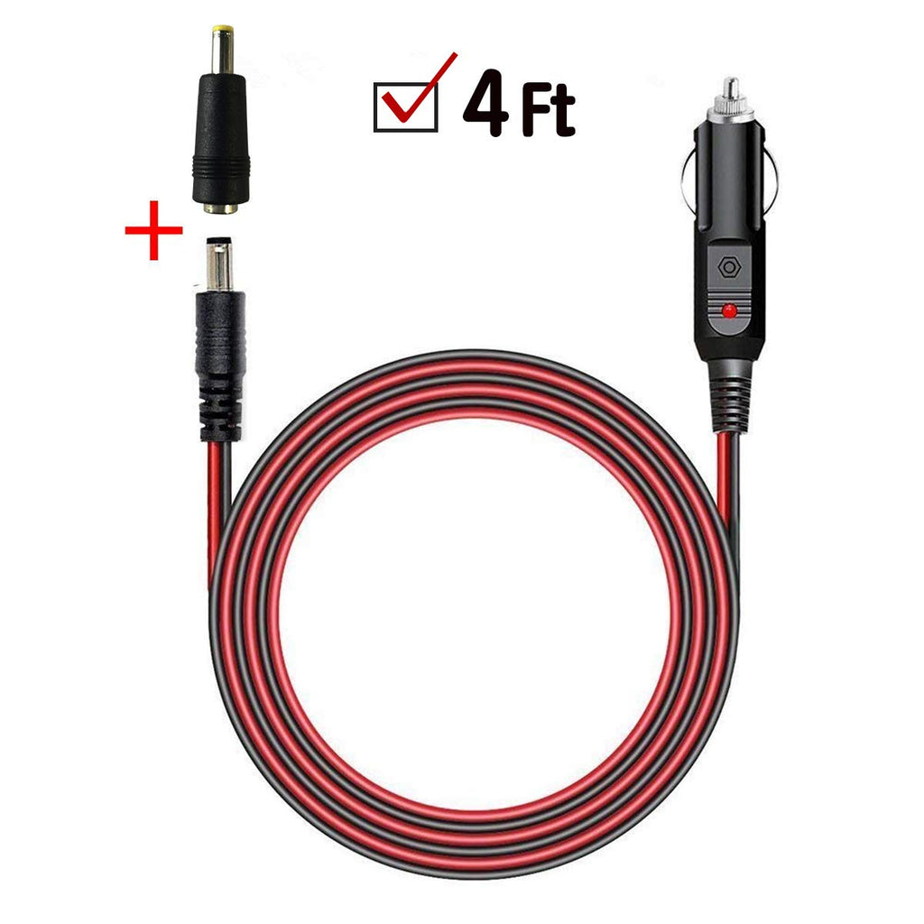 [Australia - AusPower] - 12V-24V DC Car Charger Auto Power Supply Cable - DC 5.5mm x 2.1mm to Car Cigarette Lighter Male Plug Car Cigarette Lighter Cable 