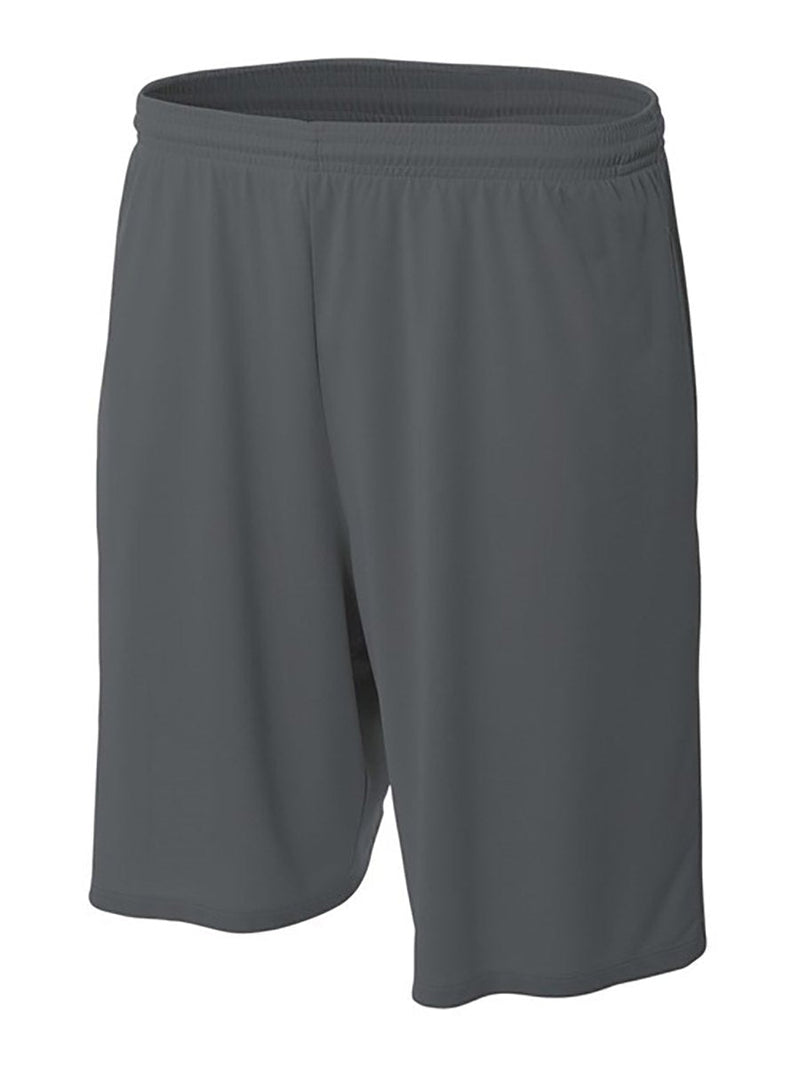 [Australia - AusPower] - MadSportsStuff Youth Basketball Shorts for Boys Girls Kids - with no Pockets Football Soccer Lacrosse Graphite Medium 