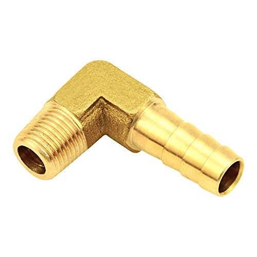 [Australia - AusPower] - Joywayus Hose Barb 90 Degree Elbow 1/8" NPT Male x 5/16" Hose ID Barb Fitting Brass Pipe Adapter 5/16" Barb-1/8" NPT 