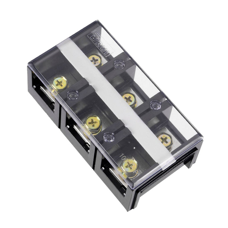 [Australia - AusPower] - uxcell Dual Rows 3 Positions 600V 100A Wire Barrier Block Terminal Strip 