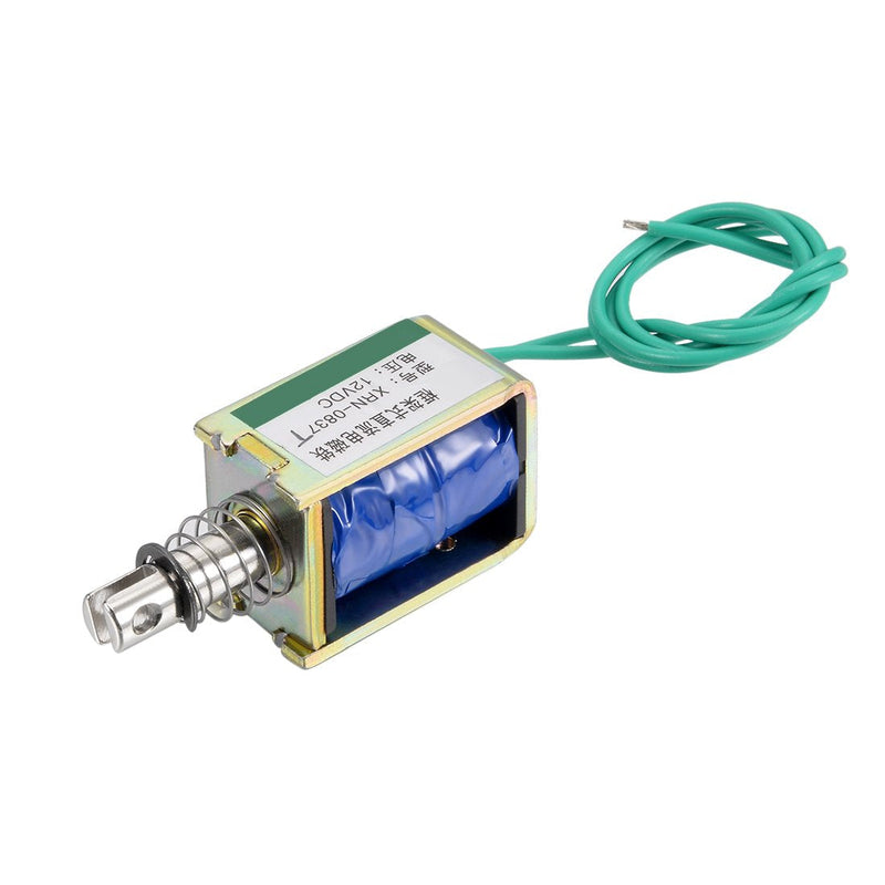 [Australia - AusPower] - uxcell DC 12V 15N 10mm Stroke Push Pull Type Open Frame Solenoid Electromagnet XRN-0837T 