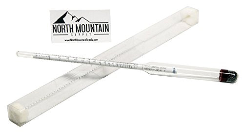 [Australia - AusPower] - North Mountain Supply - NMSPT-H Glass Hydrometer - Alcoholmeter 0-200 Proof & 0-100 Tralle 