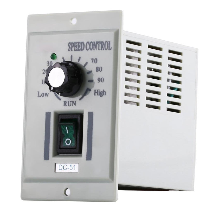 [Australia - AusPower] - DC Motor Speed Controller AC 110V Input DC 24V-90V Output Motor Speed Controller Switch Electric Speed Regulator for Permanent Magnet DC Motor 400W DC-51 