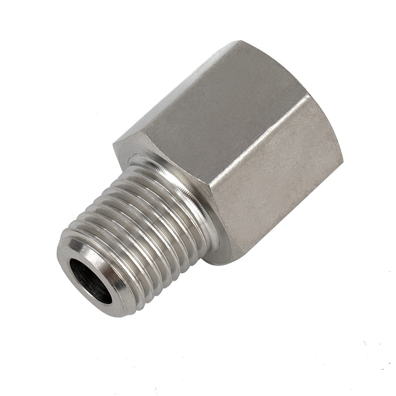 [Australia - AusPower] - Metalwork 304 Stainless Steel Forged Pipe Fitting Converter Adapter, G 1/4“ Female Thread to 1/4" NPT Male 2000psi (1 Pc) G 1/4" Female x 1/4" NPT Male 1 Pcs 