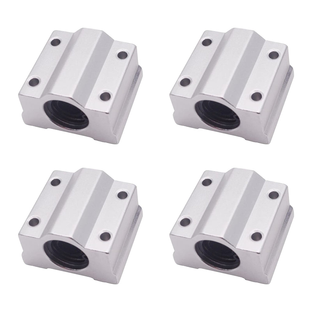 [Australia - AusPower] - Sydien 4Pcs CS8UU Linear Motion Ball Bearing Pillow Block Closed Linear Bearing Slide Block Slide Bushing 8mm Inner Diameter SCS8UU 