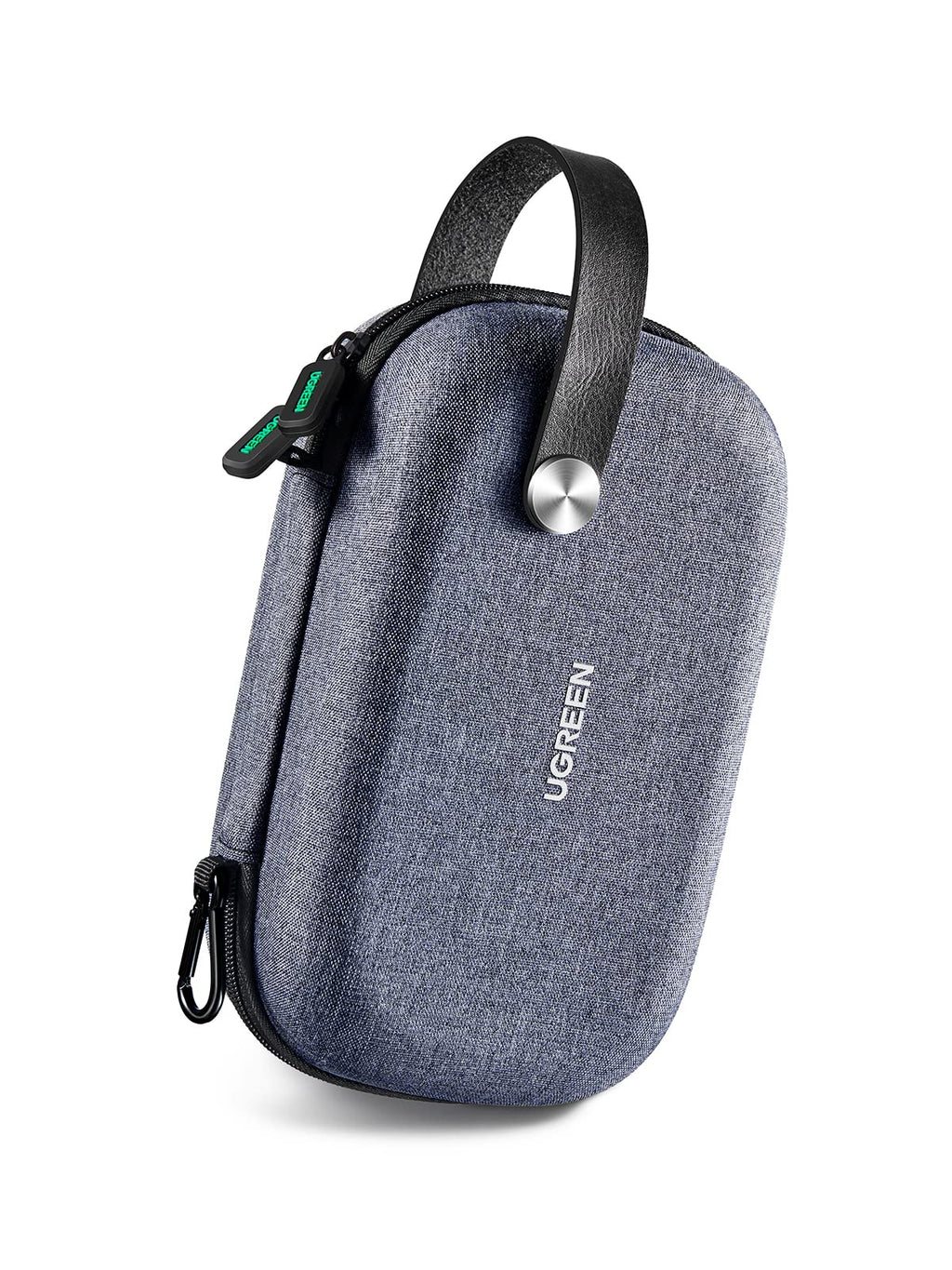 [Australia - AusPower] - UGREEN Travel Case Tech Gadget Electronic Organizer Cable Pouch Small Hard Case Storage Carry Bag Portable for Hard Drive, Charger Cable, USB Cord, Phone, Power Adapter, Earphone, SD Card, Grey 