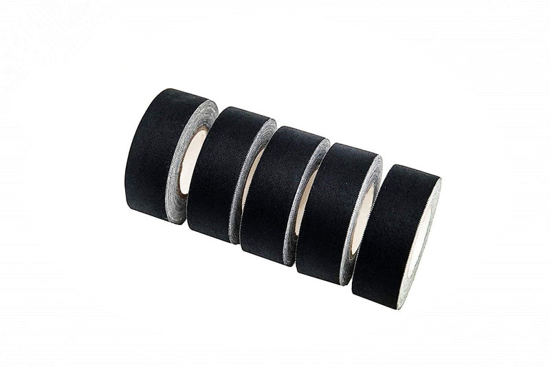 [Australia - AusPower] - Mini Pocket Real Gaffers Tape Fabric Tape Natural Rubber 1 inch x 11 Yards -Pack of 4 Rolls Black,13 Mils Thickness Heavy Duty, Strong Tough Compact Lightweight, Multipurpose Better Than Duct Tape 