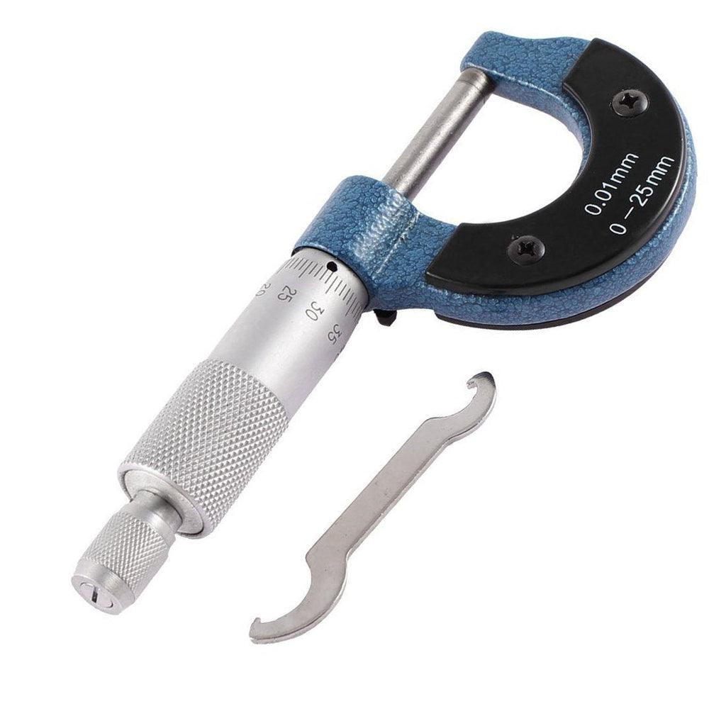[Australia - AusPower] - Rannb Micrometer 0-25mm 0.01mm Grad. Outside Micrometer Ratchet Stop High Precision Machinist Tool 