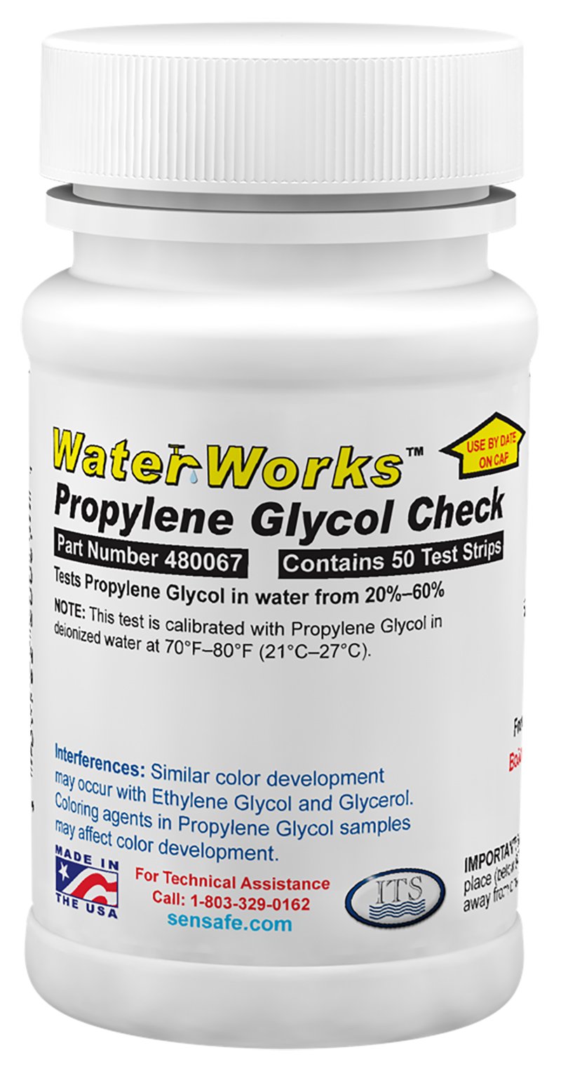 [Australia - AusPower] - Industrial Test Systems 480067 WaterWorks Propylene Glycol Check Test Strips 