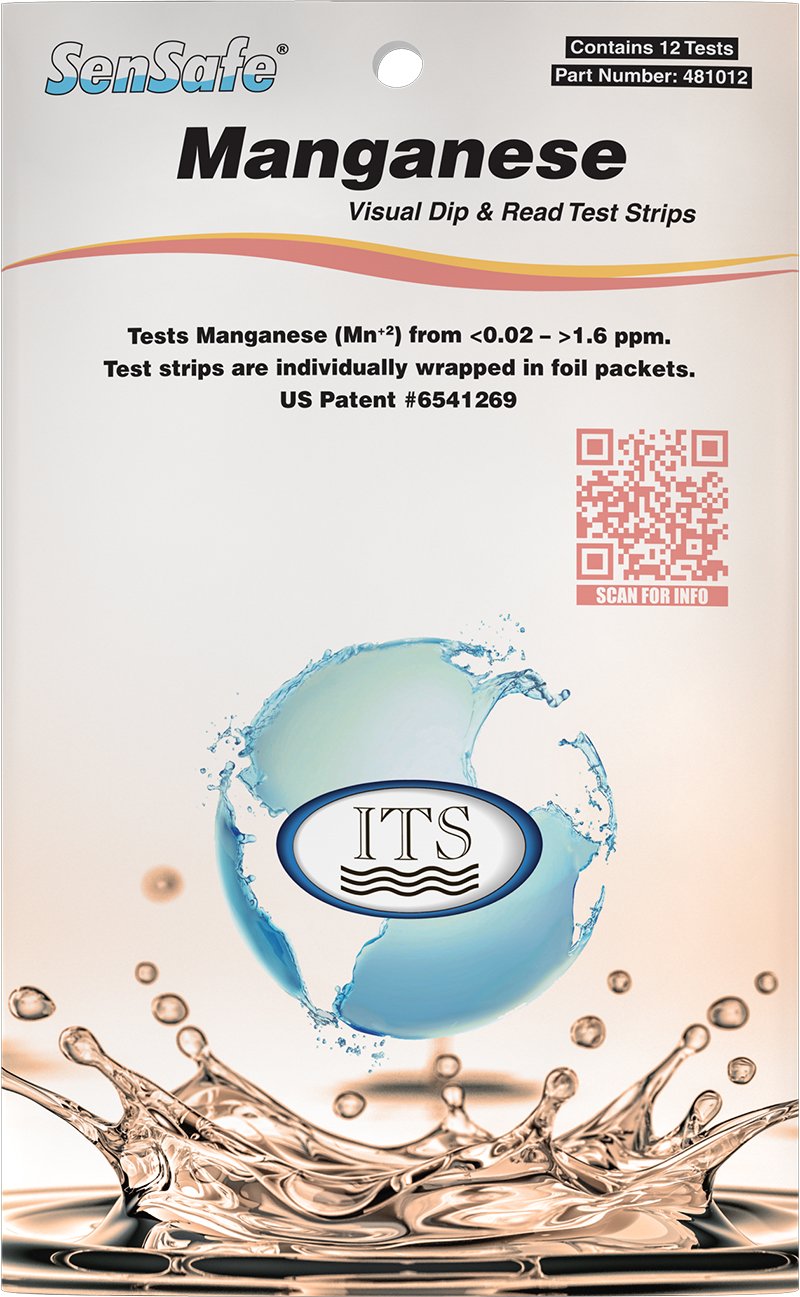[Australia - AusPower] - Industrial Test Systems 481012 Sensafe Manganese Water Test Strip Kit 12 Tests 1 