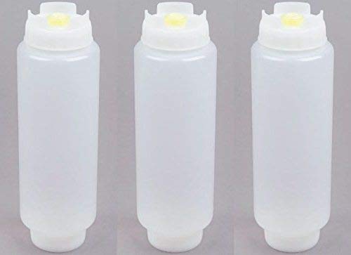 [Australia - AusPower] - Fifo Sauce Squeeze Bottle Colour: White. Capacity: 591ml (20oz) — Pack of 3 