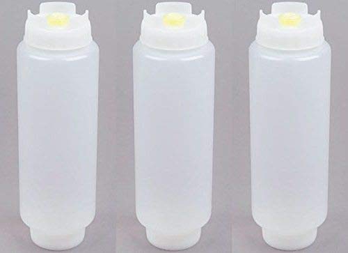 [Australia - AusPower] - Fifo Sauce Squeeze Bottle Colour: White. Capacity: 591ml (20oz) — Pack of 3 