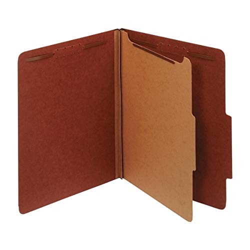 [Australia - AusPower] - Office Depot Classification Folders, 1 3/4in. Expansion, Letter Size, 1 Divider, 60% Recycled, Red, Pack of 5, OM01729 
