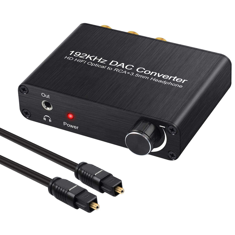 [Australia - AusPower] - Neoteck 192kHz Digital to Analog Audio Converter Compatible with Dolby DTS/AC-3 5.1CH, Plug and Play, No Need to Set! Digital Coaxial Optical to Analog Stereo RCA L/R + 3.5mm Jack Audio Converter 