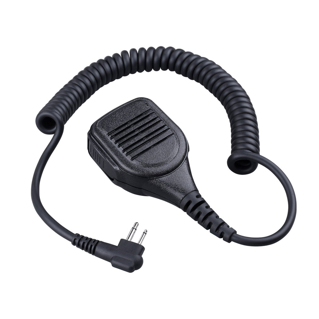 [Australia - AusPower] - COMMIXC Shoulder Mic, Waterproof IP55 Handheld Speaker Mic with External 3.5mm Earpiece Jack, Compatible with 2.5mm/3.5mm 2-Pin Motorola Two-Way Radios 