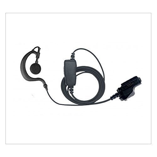 [Australia - AusPower] - Ear Hook 1-Wire Earpiece and Microphone Headset Accessory for Motorola XTS 2500 MTS2000 MTX 8000 PR1500 Viking VP900 Two-Way Radios 