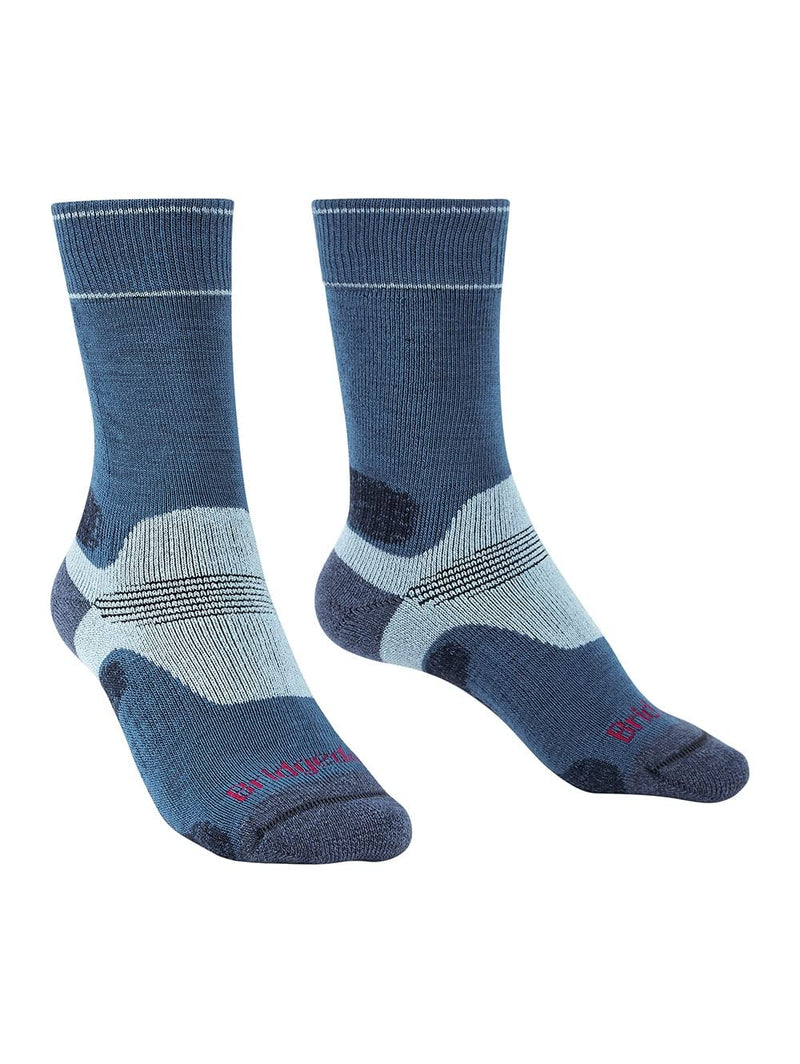 [Australia - AusPower] - Bridgedale womens Hike Midweight Boot Height- Merino Endurance Socks Blue Sky Large 