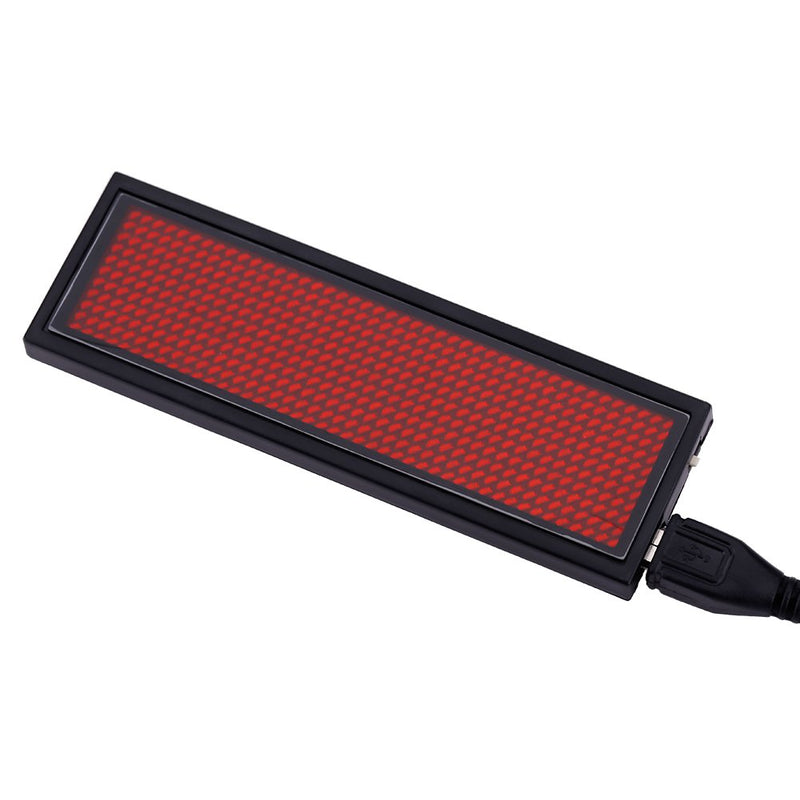 [Australia - AusPower] - LED Name Badge USB Scrolling Red Sign Name Badge Message Tag Display LED Name Tag 