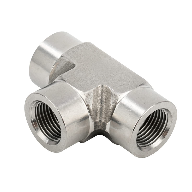 [Australia - AusPower] - Metalwork 316 Stainless Steel Pipe Fitting, Forged Tee, 1/4" NPT Female x 1/4" NPT Female x 1/4" NPT Female 2000psi Lead Free (1 Pc) 1/4" x 1/4" x 1/4" 1 Pc 