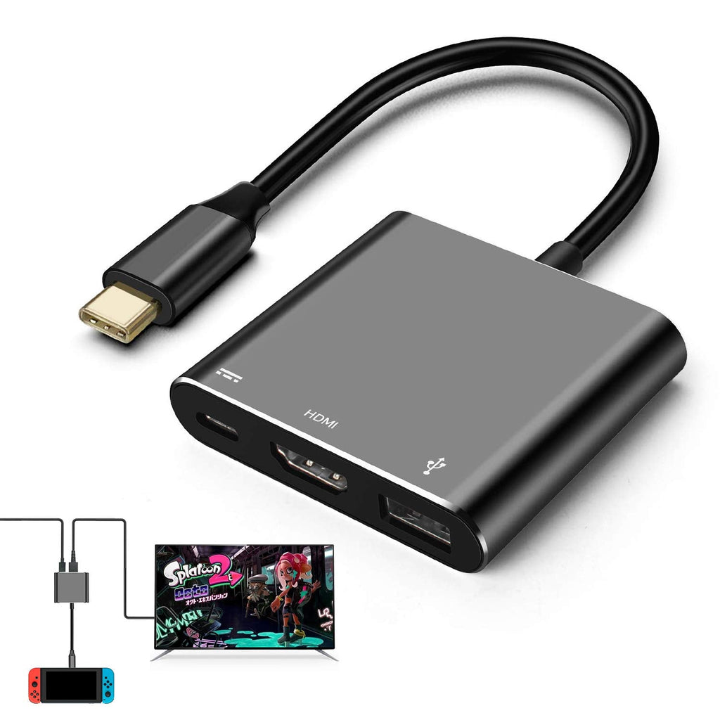 [Australia - AusPower] - Switch HDMI Adapter Hub Dock, 4K USB C HDMI Hub Cable for Switch,Compatible with Mac Book Pro Samsung Galaxy S8 Plus 
