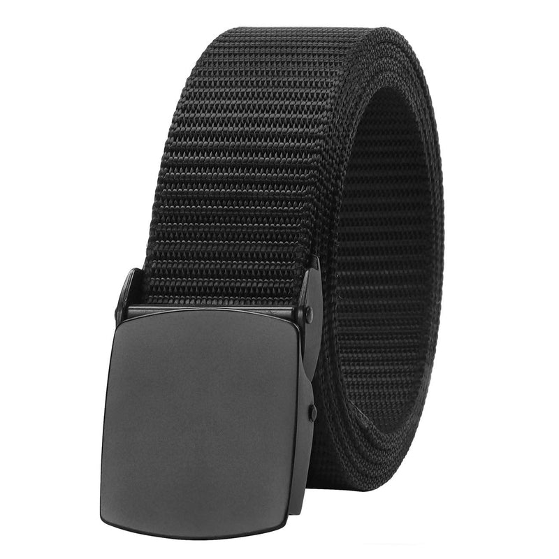 [Australia - AusPower] - SUOSDEY Tactical Belts for Men Military Nylon Web Belt Heavy Duty Metal Buckle 1.5 Inch Suit Waist Size below 45" B-black 