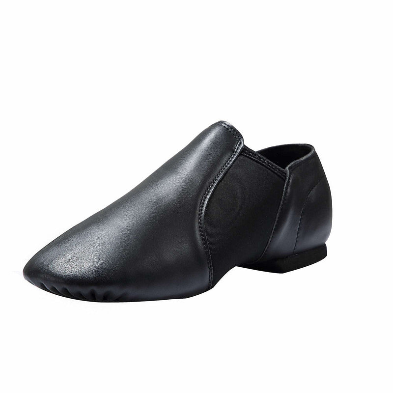 [Australia - AusPower] - Dynadans Leather Upper Slip-on Jazz Shoe for Girls and Boys (Big Kid/Little Kid/Toddler) 7 Toddler Black 
