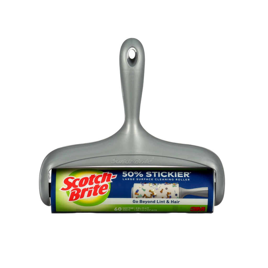 [Australia - AusPower] - Scotch-Brite 50% Stickier Large Surface Lint Roller, Works Great On Pet Hair, 60 Sheets 1 Roller 