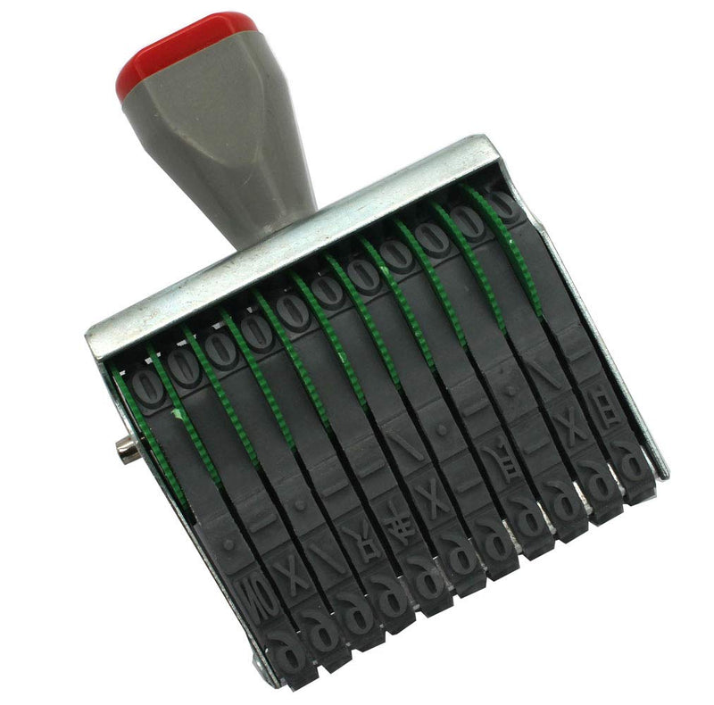 [Australia - AusPower] - Number Stamp, Rubber Date Stamp Office Supermarket Number Date Printing Stamp Ink Stamp,Multi-Function DIY Rubber Stamp Office & School Supplies (11-Digit Rolling Stamp) 11-Digit Rolling Stamp 