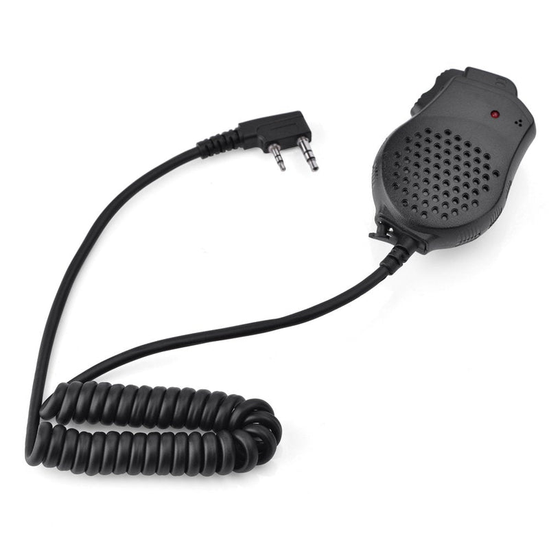 [Australia - AusPower] - Zerone 2 PIN Handheld Dual PTT Speaker Mic for Baofeng UV-82 Two Way Radio Walkie Talkie 