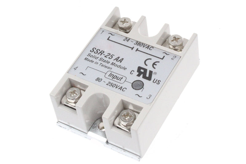 [Australia - AusPower] - NOYITO SSR-25AA Solid State Relay Input 80-250V Output 24V-380V AC Control AC 
