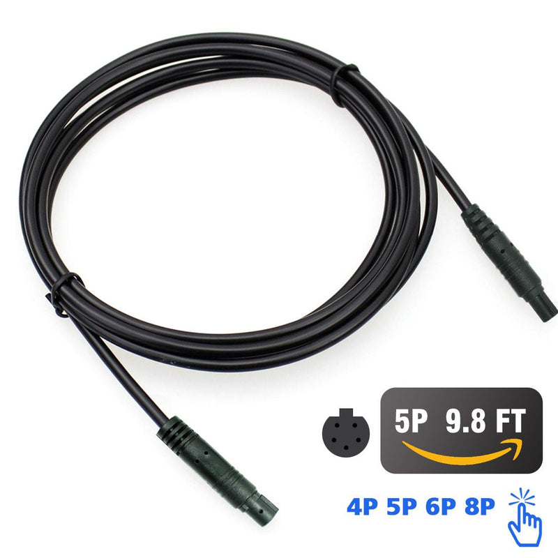 [Australia - AusPower] - Dash Cam Rear View Camera Extension Cord,YQMAJIM 5 Pin 9.8 Ft Extension Cable for Car Backup Camera/ Reverse Car Recorder(5 Pin 9.8Ft) 