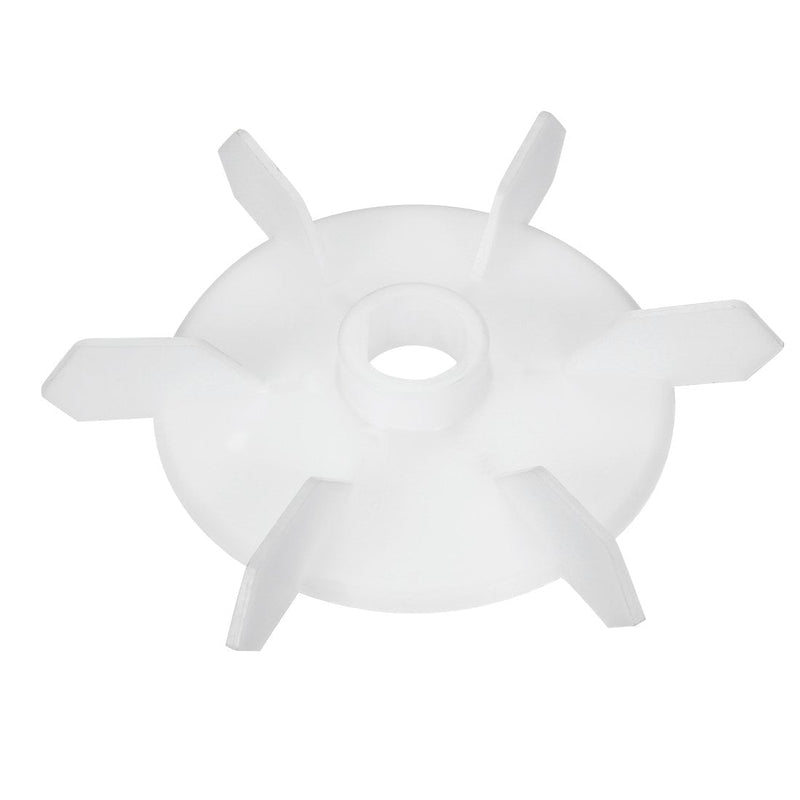 [Australia - AusPower] - uxcell Motor Fan Blade 140mmx16mm D Shape Bore White Engineering Plastic with 6 Vanes 