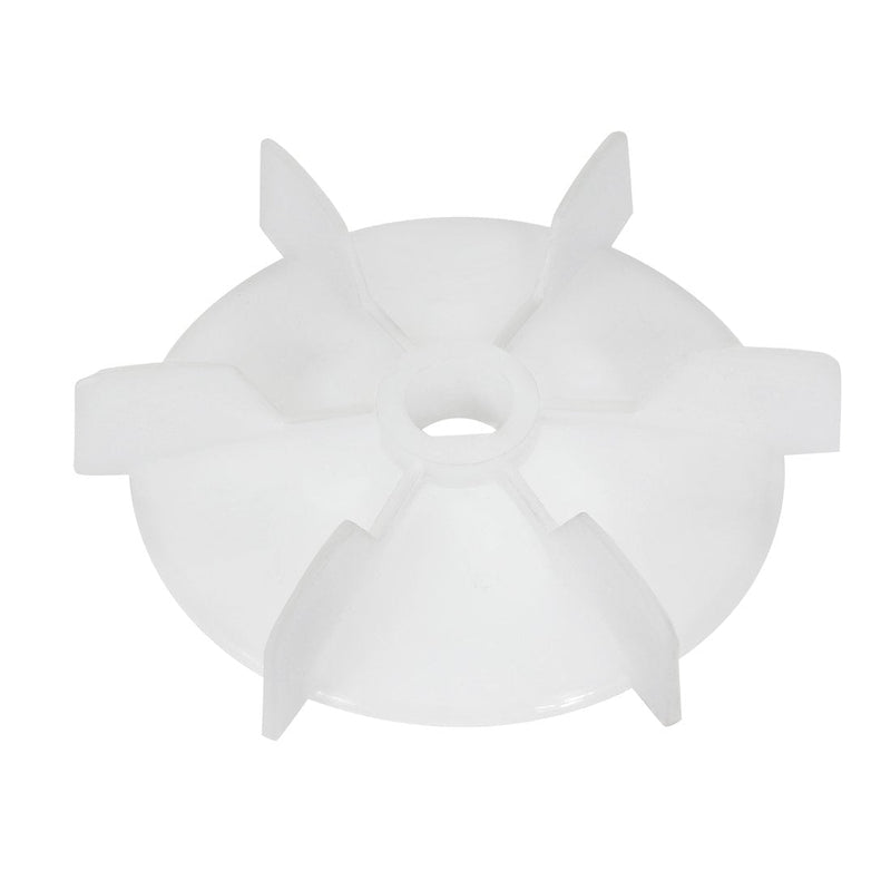 [Australia - AusPower] - uxcell Motor Fan Blade 103mmx14mm D Shape Bore White Engineering Plastic with 6 Vanes 