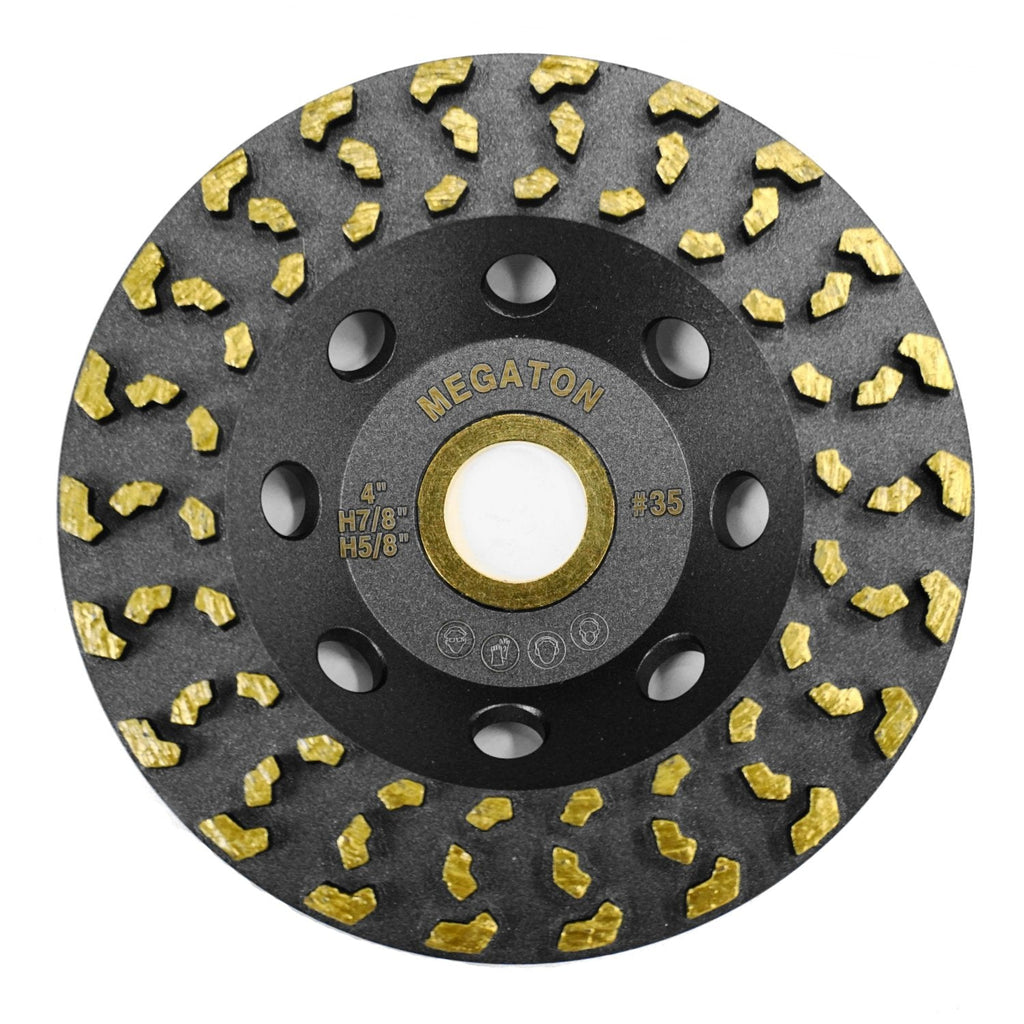 [Australia - AusPower] - Megatron 4" Diamond Cup Grinding Removing Disc Wheel for Concrete, Paint, Epoxy, Glue and Mastic with CDB Newest Technology (Megatron 4") 4" 
