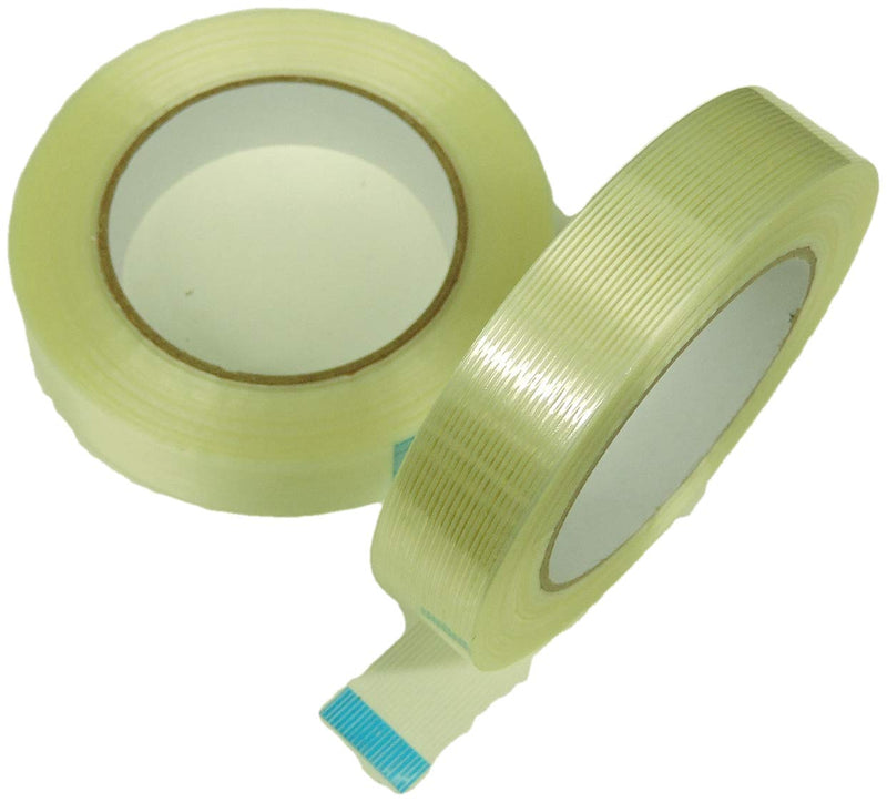 [Australia - AusPower] - 2pk of 1" Filament Strapping Tape 1 in Fiberglass Reinforced Packaging Packing Tape 150 lb Strength 4 Mil x 60 yd 24MM .94 inch 