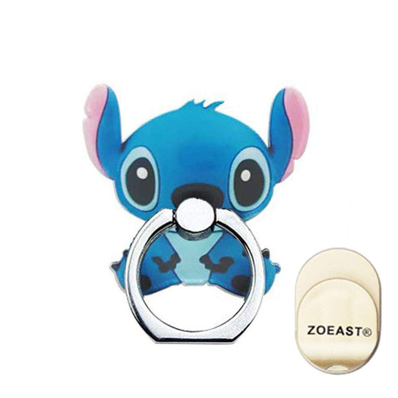 [Australia - AusPower] - ZOEAST(TM) 1 Pack Phone Ring Grip, Dog Doggy Pet Universal 360°Adjustable Phone Case Finger Stand Holder Desk Stent Mount Car Hook Compatible with All iPhone XR XS MAX X Plus iPad (Stitch) Stitch 
