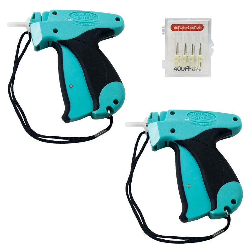 [Australia - AusPower] - Amram Comfort Grip Fine Tagging Gun for Clothing, Retail Price Tag Attacher, Kit Includes 2 Fine Taggers and 6 Needles 2 Guns, 6 Needles 