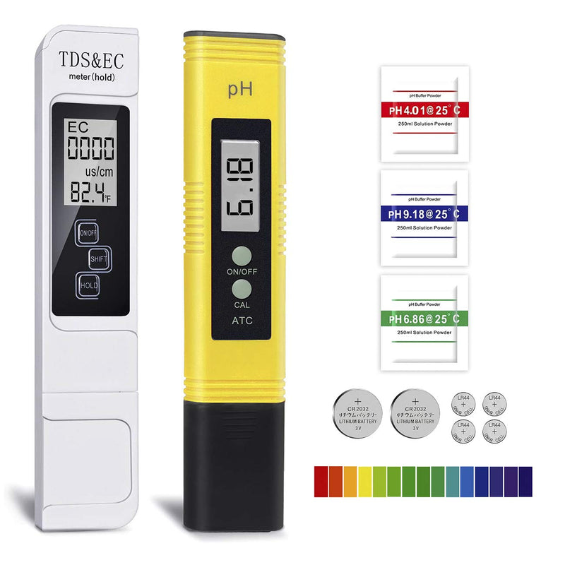 [Australia - AusPower] - GuDoQi PH Meter, TDS Meter Combo, Pool Water Test Kit, PH Tester Digital, PPM Meter, 0.01 Resolution TDS PH EC Temperature 4 in 1 Set for Drinking Water, Hydroponics, RO System, Aquarium, Swimming 