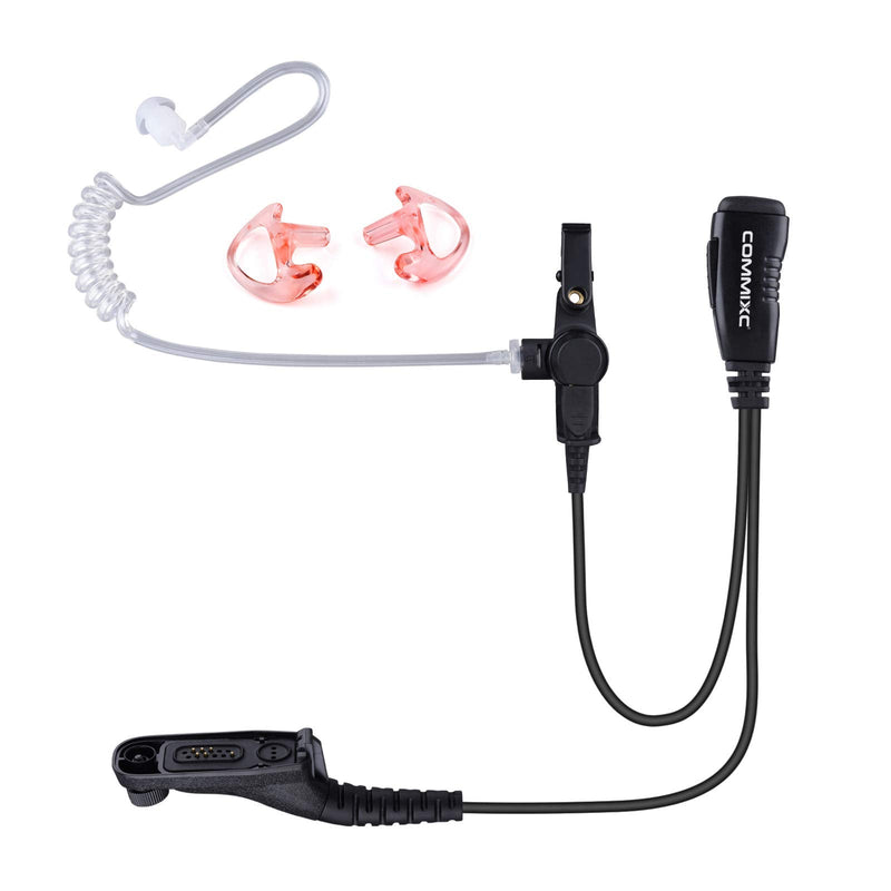 [Australia - AusPower] - COMMIXC Walkie Talkie Earpiece, Covert Air Acoustic Tube Headset with PTT Mic, Compatible with Motorola APX4000 APX6000 APX7000 APX8000 XPR6350 XPR6550 XPR7350 XPR7550 Two-Way Radios 