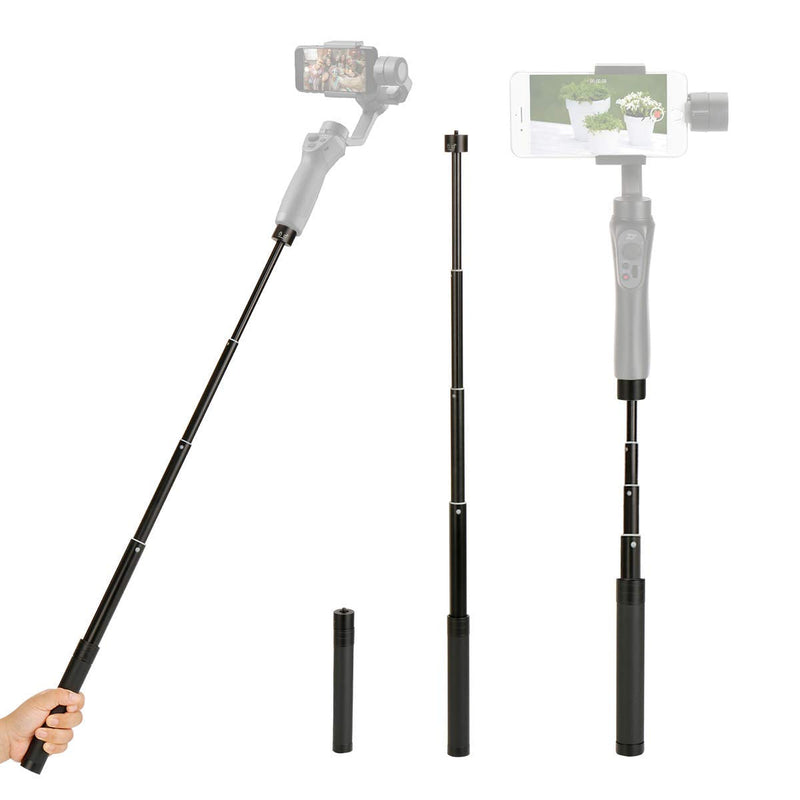 [Australia - AusPower] - Extension Rod for Gimbal - YILIWIT 29 inch Adjustable Selfie Stick Compatible with Gimbal Stabilizer DJI Osmo Mobile 3 2/Feiyu/Zhiyun Smooth Q & 4 and All Gimbles with 1/4" Thread Handheld Pole 