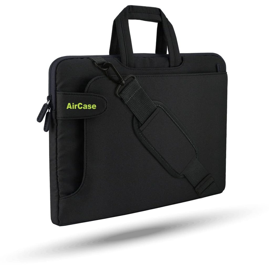 [Australia - AusPower] - AirCase Laptop Bag Laptop Case, iPad Case, Laptop Backpack fits MacBook Air/Pro, iPad Air/Pro Case, Computer Shoulder Bag 15.6 inch Black 