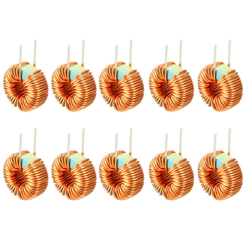 [Australia - AusPower] - uxcell 10Pcs Vertical Toroid Magnetic Inductor Monolayer Wire Wind Wound 100uH 3A Inductance Coil 