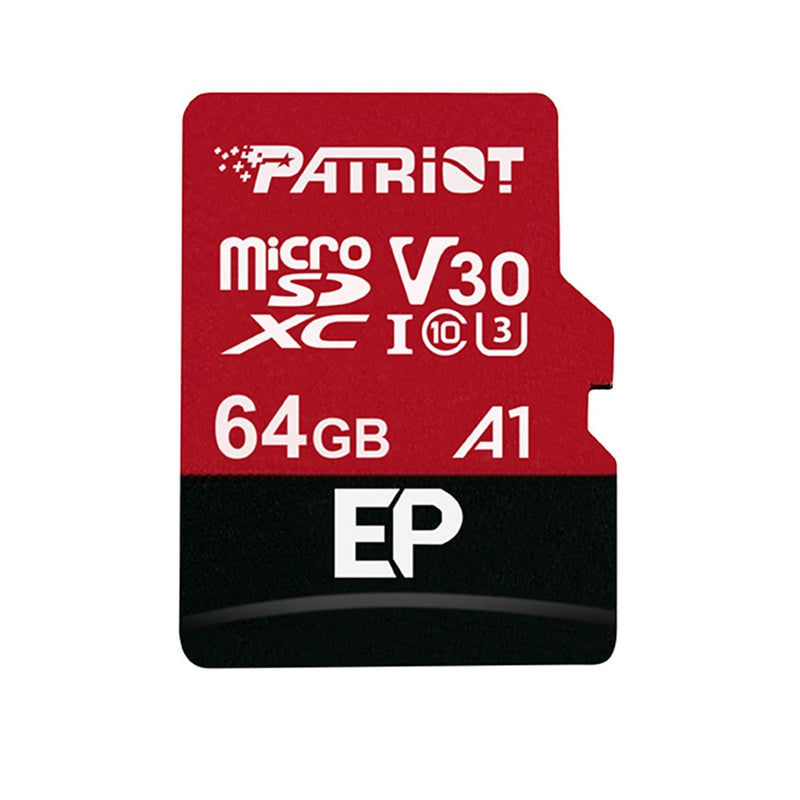 [Australia - AusPower] - Patriot 64GB A1 / V30 Micro SD Card for Android Phones and Tablets, 4K Video Recording - PEF64GEP31MCX 