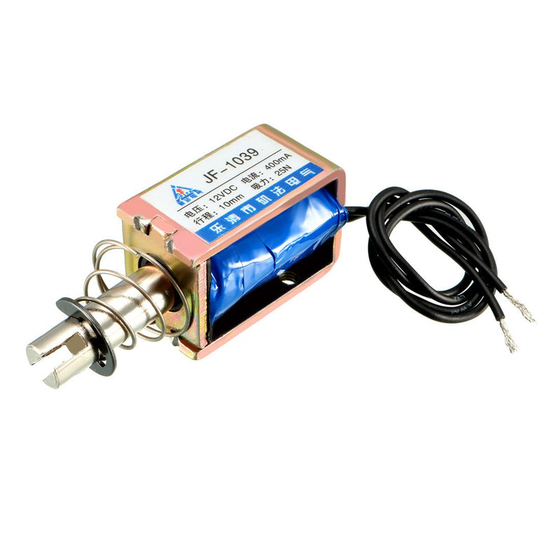 [Australia - AusPower] - uxcell DC 12V 25N 10mm Stroke Pull Type Open Frame Solenoid Electromagnet Linear Motion JF-1039 