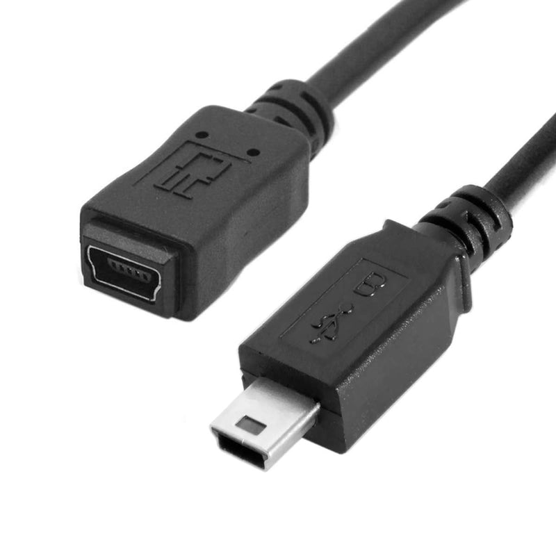 [Australia - AusPower] - chenyang CY USB 2.0 Mini USB 5Pin Male to Female Extension Adapter Cable 5ft Mini USB Extension Cable 0.5m 