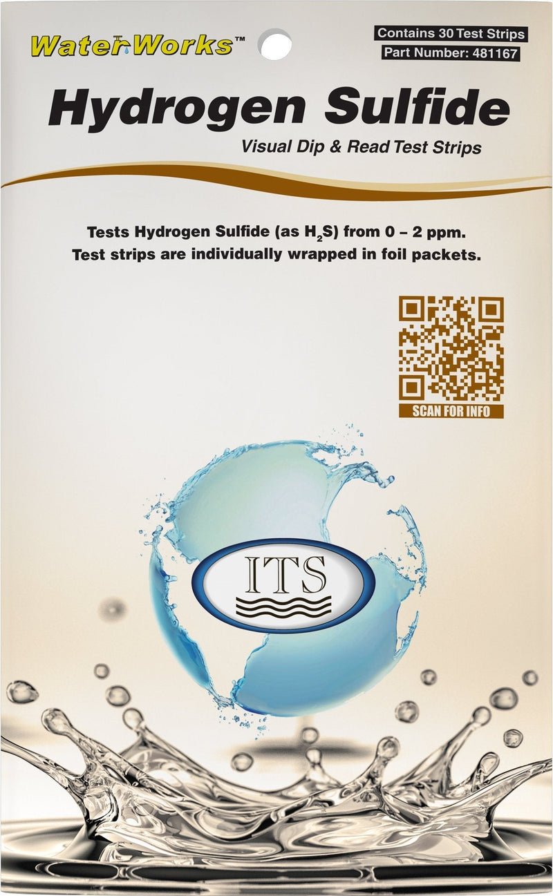 [Australia - AusPower] - Industrial Test Systems 481167 WaterWorks Hydrogen Sulfide Water Test Strips, 30 foil Packed Tests 