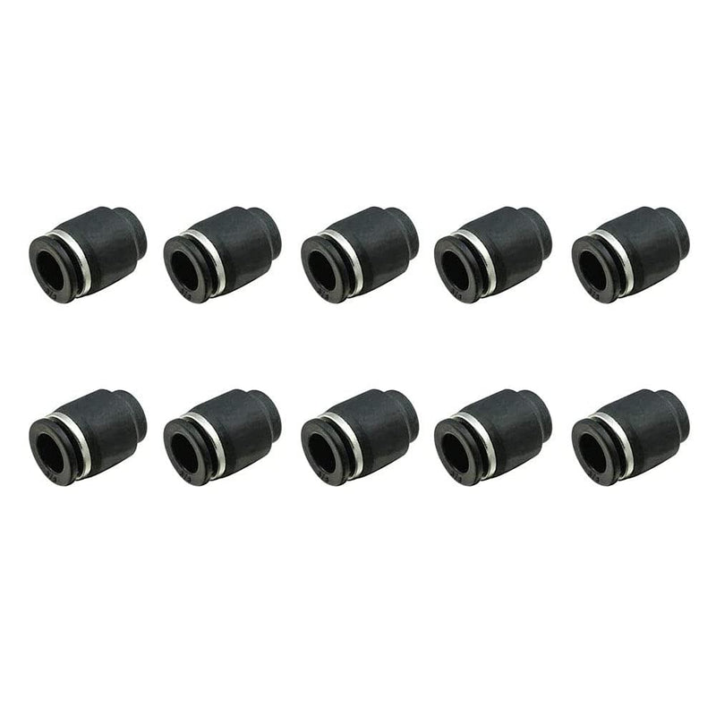 [Australia - AusPower] - Metalwork Plastic Push In To Connect Tubing Quick Cap Plug Fitting, 1/4" Tube OD (Pack of 10) 1/4" Tube OD. Pack of 10 