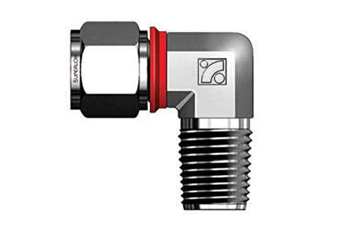 [Australia - AusPower] - Superlok SMEI - 316 Stainless Steel Tube Compression Male Connector Elbow 90 - Built in Gap Gauge - 3/8" Tube x 3/8" MPT 